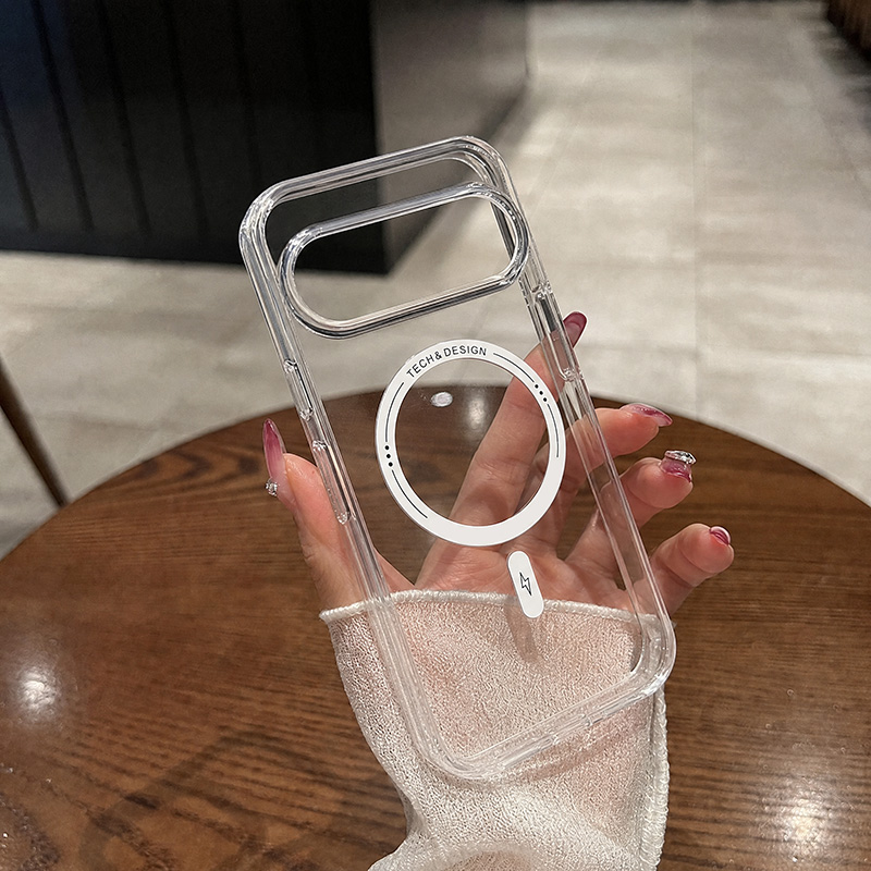 Google Pixel 8A - Transparante Airbag Schokbestendige Magnetische Hoes Voor