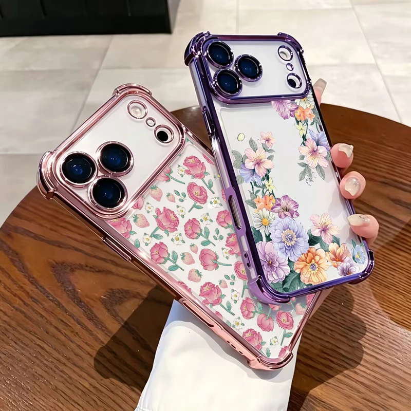 Vivo Y28 - Roze Tulp Paarse Pioen Bloemenhoesje voor