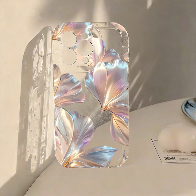 Xiaomi Redmi Note 13 - Kleurrijke metallic Ginkgo print telefoonhoesje voor