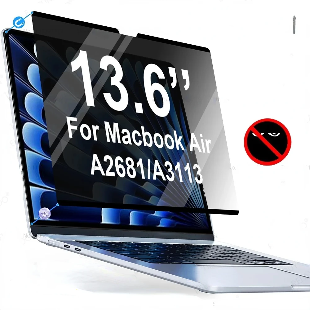 Privacy Filter 2Pack - Anti-Gluren Magnetische Schermbeschermer Voor Macbook Air