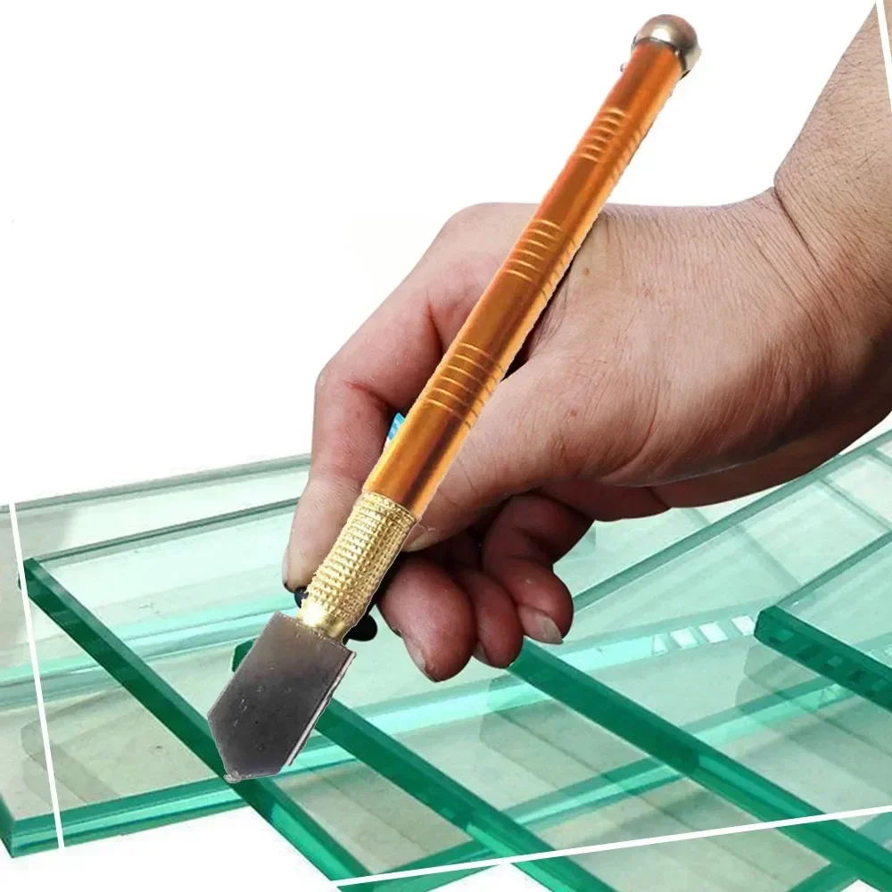 Screen Protector Cutter - Professioneel 6-wiel glassnijgereedschap met mahoniehouten handvat