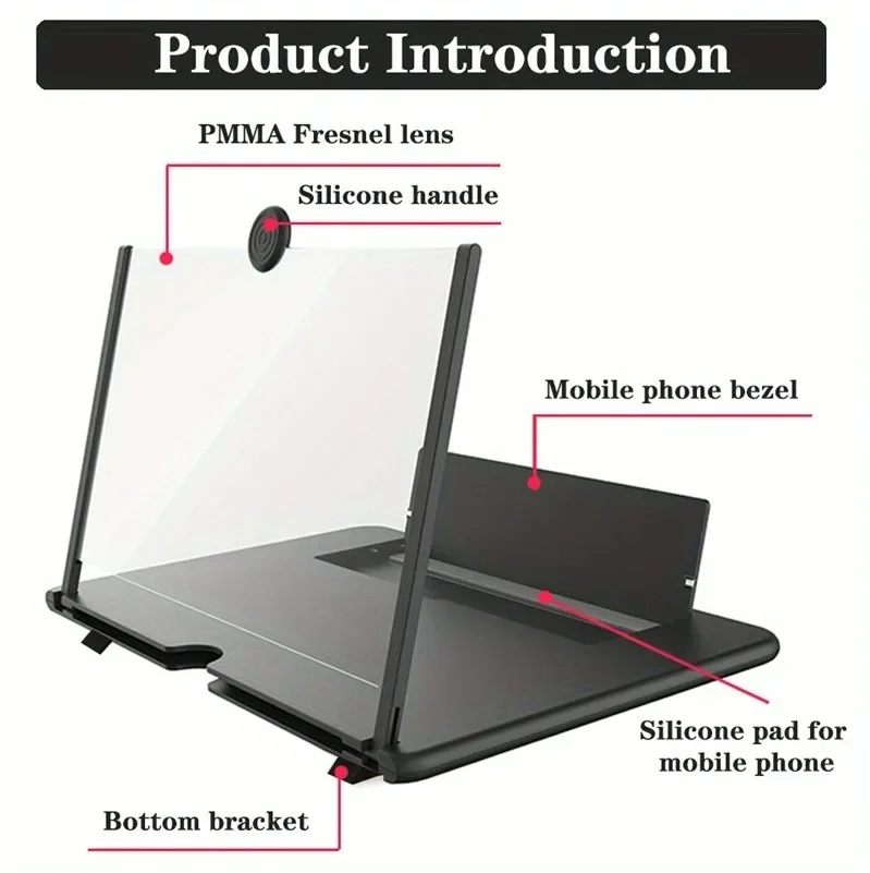 Matte Anti Glare Screen - 12/10 inch HD-schermvergrootglas Telefoonversterker Anti-blauw licht
