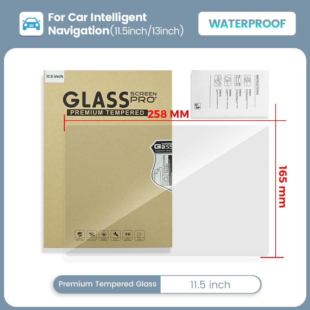 Glass Protector Auto - Protector Film Sticker voor 11,5/13 Inch