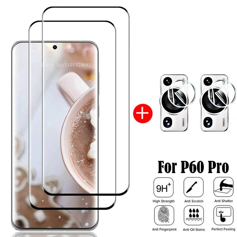 Curved Edge Screen - Voor Huawei P60 Pro Glas Huawei