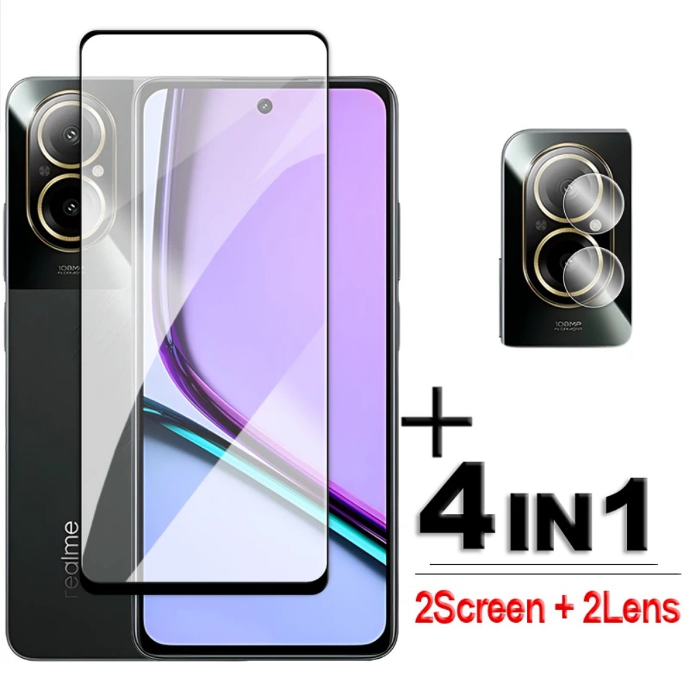 Realme C67 - 4 in 1 Gehard Glas Voor