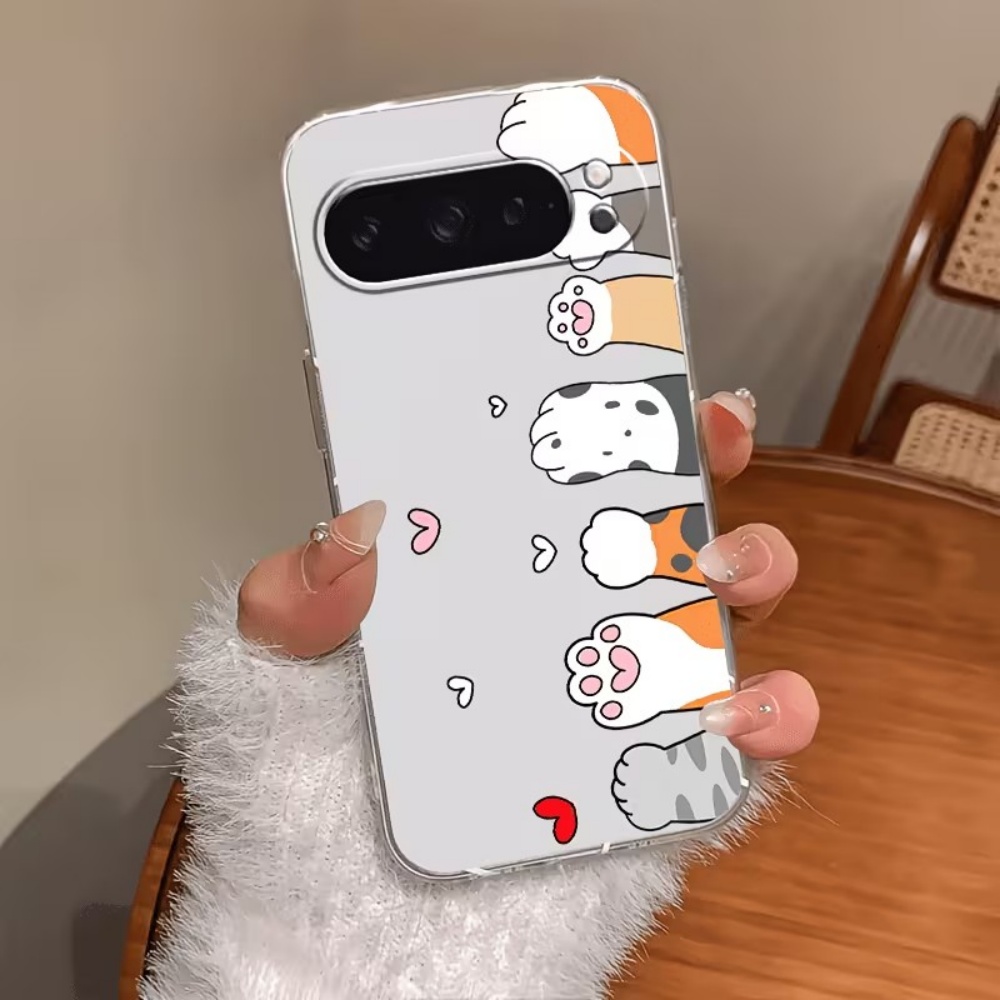 Cartoon kattenpootjes print kr - Google Pixel 8A recensie en prijs