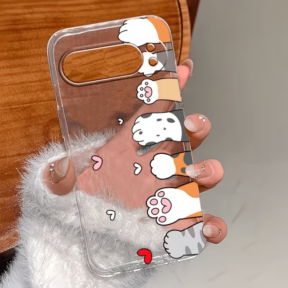 Cartoon kattenpootjes print kr - Google Pixel 8A recensie en prijs