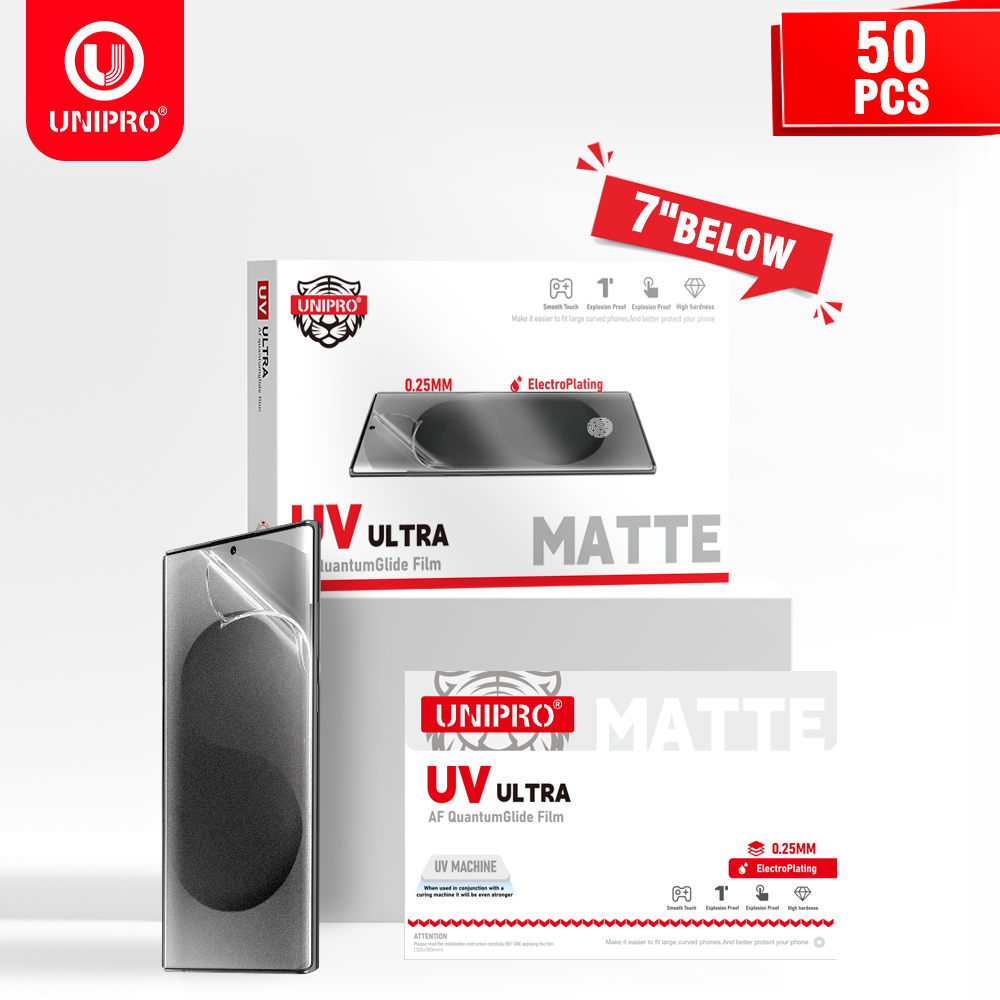 UNIPRO 250µm HD MATTE UV Glasv - Screen Protector Cutter recensie en prijs