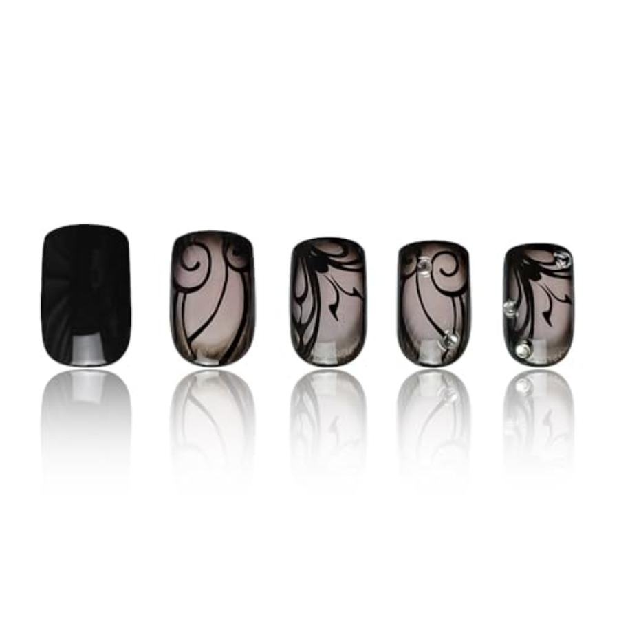 Korte vierkante opzetnagels nu - Full Cover Adhesive recensie en prijs