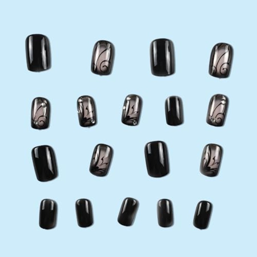 Korte vierkante opzetnagels nu - Full Cover Adhesive recensie en prijs