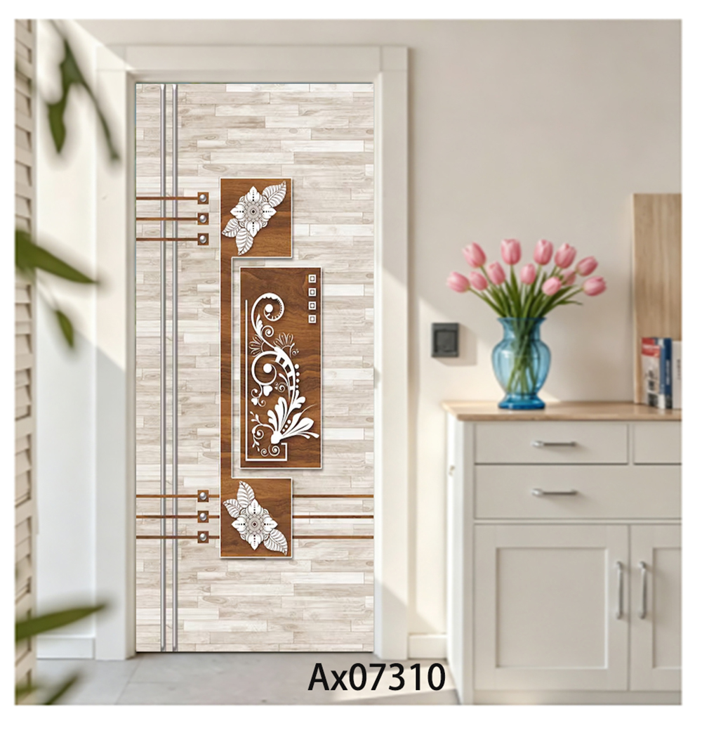 Retro bloemen houten marmeren  - Full Cover Adhesive recensie en prijs